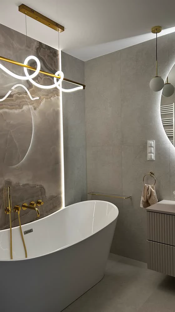 Realizacja łazienki, Instagram WIZJA Interior Design